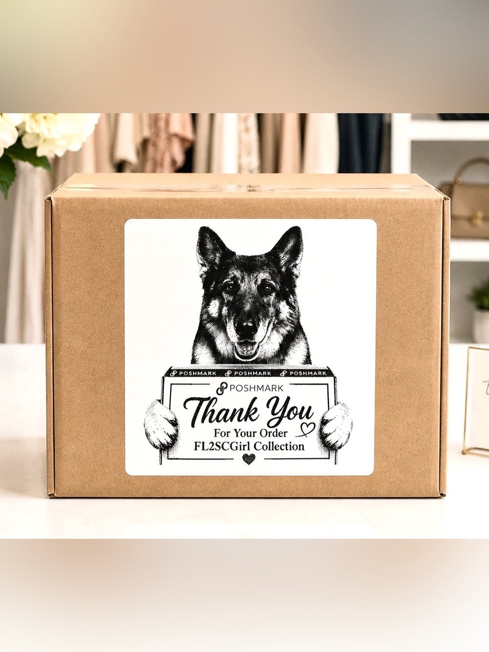 @flscgirl Custom German Shepherd Stickers-100ct.